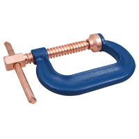 C-Clamp, 2" (51 mm) Capacity, 1-3/4" (44 mm) Throat Depth Action Paper