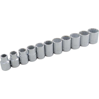 Jeu de douilles, 11 Mcx, Prise de 3/8" Action Paper