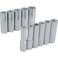 Jeu de douilles, 11 Mcx, Prise de 3/8", Profond Action Paper