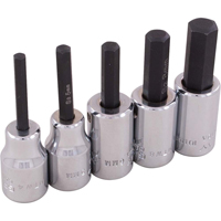 Jeu de douilles &agrave; t&ecirc;te hexagonale, Hexagonale, Prise 3/8", 5 mrcx Action Paper