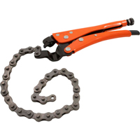 Locking Chain Clamp Pliers, 10" Length, Omnium Grip Action Paper