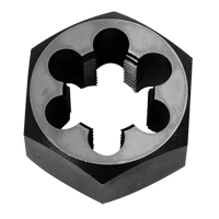 Hex Rethreading Die Nut, 2"/1" Dia., 3/4"-14 Thread, Carbon Steel/Chromium Steel Action Paper