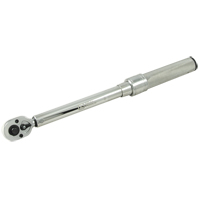 Micrometer Torque Wrench, Click, 3/8" Square Drive, 30 - 250 in-lbs. Action Paper