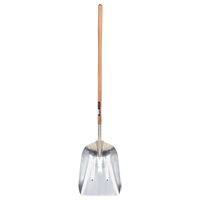Scoop Shovel, Wood, Aluminum Blade, Straight Handle, 45-3/4" Length TYX063 | Action Paper