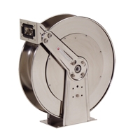 Stainless Steel Hose Reel, Single Hose, 10-1/2" W x 24" D x 25-3/8" H Action Paper