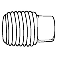 Pipe Plugs (Square Head), 1/8" Dia., Brass Action Paper