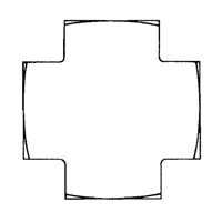 Cross 1/8" NPT Action Paper