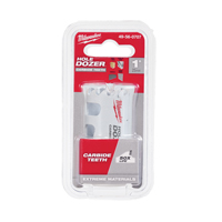 Scie avec dents au carbure Hole Dozer, 1", Profondeur de la coupe 1-3/5", Carbure Action Paper