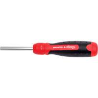 Ratcheting Tamperproof Screwdriver, 8-1/2" L, Cushion Grip Handle Action Paper