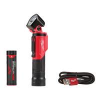 Lampe de poche pivotante USB, DEL, 500 lumens, Piles Rechargeable Action Paper