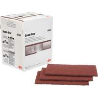 Scotch-Brite Extra-Duty Hand Pad, Aluminum Oxide, 9" x 6", Fine Grit Action Paper