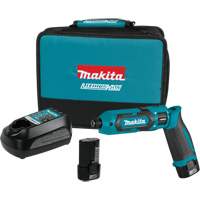 Impact Driver Kit, 1/4", 220 in-lbs Max. Torque, 7.2 V, Lithium-Ion Action Paper