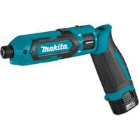 Impact Driver Kit, 1/4", 220 in-lbs Max. Torque, 7.2 V, Lithium-Ion Action Paper