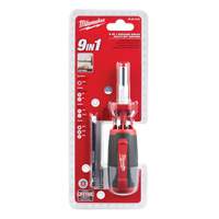 Tournevis &agrave; embouts multiples 9 en 1, 9" lo, Prise Coussin&eacute;e Action Paper