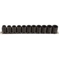 Jeu de douilles, 11 Mcx, Chocs, Prise de 1/2" Action Paper