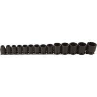 Jeu de douilles, 14 Mcx, Chocs, Prise de 1/2" Action Paper