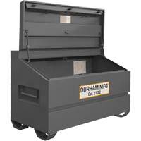 Jobsite Sloped Lid Storage Box, 60" x 30" x 39-3/8", Steel, Grey Action Paper