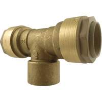 Quickline Air Piping Tee Connect, Brass, 1/2" Action Paper