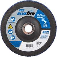 BlueFire™ R884P Coarse Grit Flap Disc, 7" x 7/8", Type 27, 80 Grit, Zirconia Alumina UAJ185 | Action Paper
