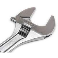 Adjustable Wrench - Bagged, 8" L, 1-1/8"/29 mm Max Width, Chrome Action Paper