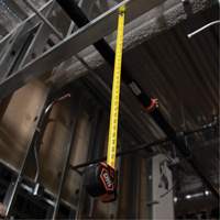 Magnetic Double-Hook Tape Measure, 25', Imperial Graduations Action Paper
