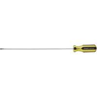 100 PLUS&reg; Extra-Light Cabinet Tip Screwdriver, 1/8" Tip, Round, 6-5/8" L, Plastic Handle Action Paper