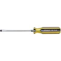 100 PLUS&reg; Standard Slotted Tip Screwdriver, 5/16" Tip, Round, 11" L, Plastic Handle Action Paper