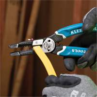 Klein-Kurve&reg; Heavy-Duty Wire Stripper, Cutter & Crimper Multi-Tool, 8-1/4" L, 8 - 20 AWG Action Paper