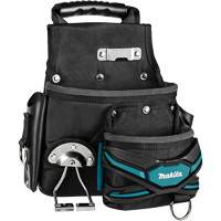 TH3 Roofer & General-Purpose Pouch, Multiple Tool Holder, Leather/Polyester/Polypropylene, 2 Pockets Action Paper