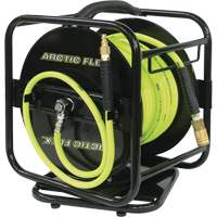 Manual Air Hose Reel with Hybrid Polymer Air Hose, 1/4" x 100' UAK415 | Action Paper
