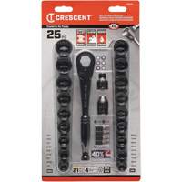 Mechanic's Tool Set, 25 Pcs, 3/8" Drive Size Action Paper