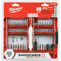 40-Piece Shockwave Impact Duty Driver Bit Set Action Paper