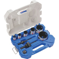 Plumber Bi-Metal Hole Saw Set, 9 Pieces Action Paper