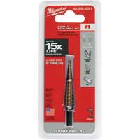Foret &eacute;tag&eacute;, 1/8"/#1 - #1/1/2", Incr&eacute;ments de 1/32", Acier rapide au cobalt Action Paper