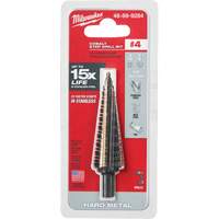 Foret &eacute;tag&eacute;, 3/16"/#4 - #4/7/8", Incr&eacute;ments de 1/32", Acier rapide au cobalt Action Paper
