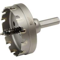 One-Piece Carbide Hole Cutters, 2-1/2", 3/16" Depth of Cut Action Paper