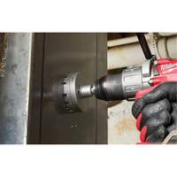 One-Piece Carbide Hole Cutters, 2-1/2", 3/16" Depth of Cut Action Paper