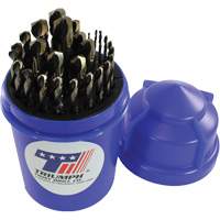 Triumph&reg; ThunderBit&reg; Heavy-Duty T17HDDC Clip-On Index Jobber Drill Bit Set, 29 Pieces, High Speed Steel Action Paper