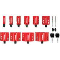 Electrician's Bi-Metal Hole Saw Set, 16 Pieces Action Paper