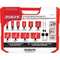 Electrician's Bi-Metal Hole Saw Set, 16 Pieces Action Paper