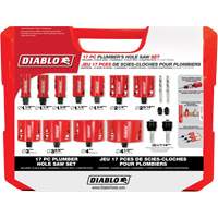 Plumber's Bi-Metal Hole Saw Set, 17 Pieces Action Paper