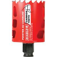 Wood & Metal Hole Saw, 2", 2-3/8" Depth of Cut, Carbide Action Paper