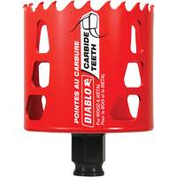 Wood & Metal Hole Saw, 2-3/4", 2-3/8" Depth of Cut, Carbide Action Paper