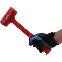 One-Piece Dead Blow Hammer, 10.5 lbs., Smooth Grip, 30" L Action Paper