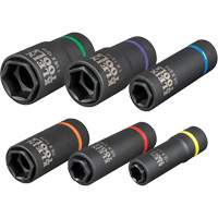 2-in-1 6-Piece Socket Set, 6 Pcs, Impact, Deep Action Paper