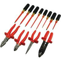 Insulated Screwdriver & Pliers Set, 1000 V, 12 Pcs Action Paper