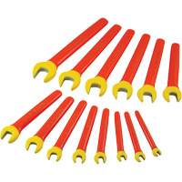 Insulated SAE Open End Wrench Set, 1000 V, 14 Pcs Action Paper