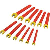 Insulated Metric Open End Wrench Set, 1000 V, 12 Pcs Action Paper