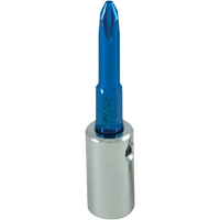 Blue Tip Screwdriver Bit, Phillips, #2, 1/4" Drive Action Paper