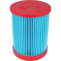 Large Wet/Dry Vacuum High-Efficiency Filter, Cartridge, Fits 12 US gal./9 US gal./6 US Gal. Action Paper